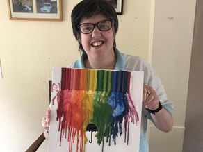 Clare's Rainbow painting commission 