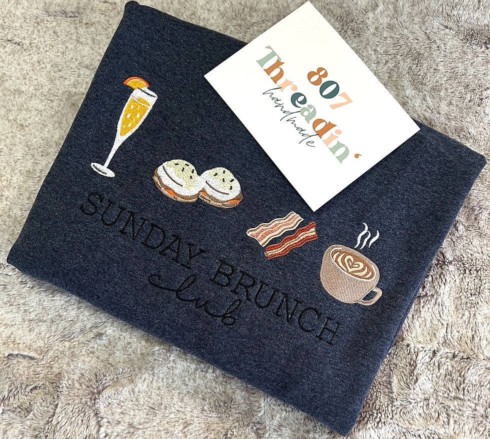 Thumbnail: Sunday Brunch Club Embroidered Crew