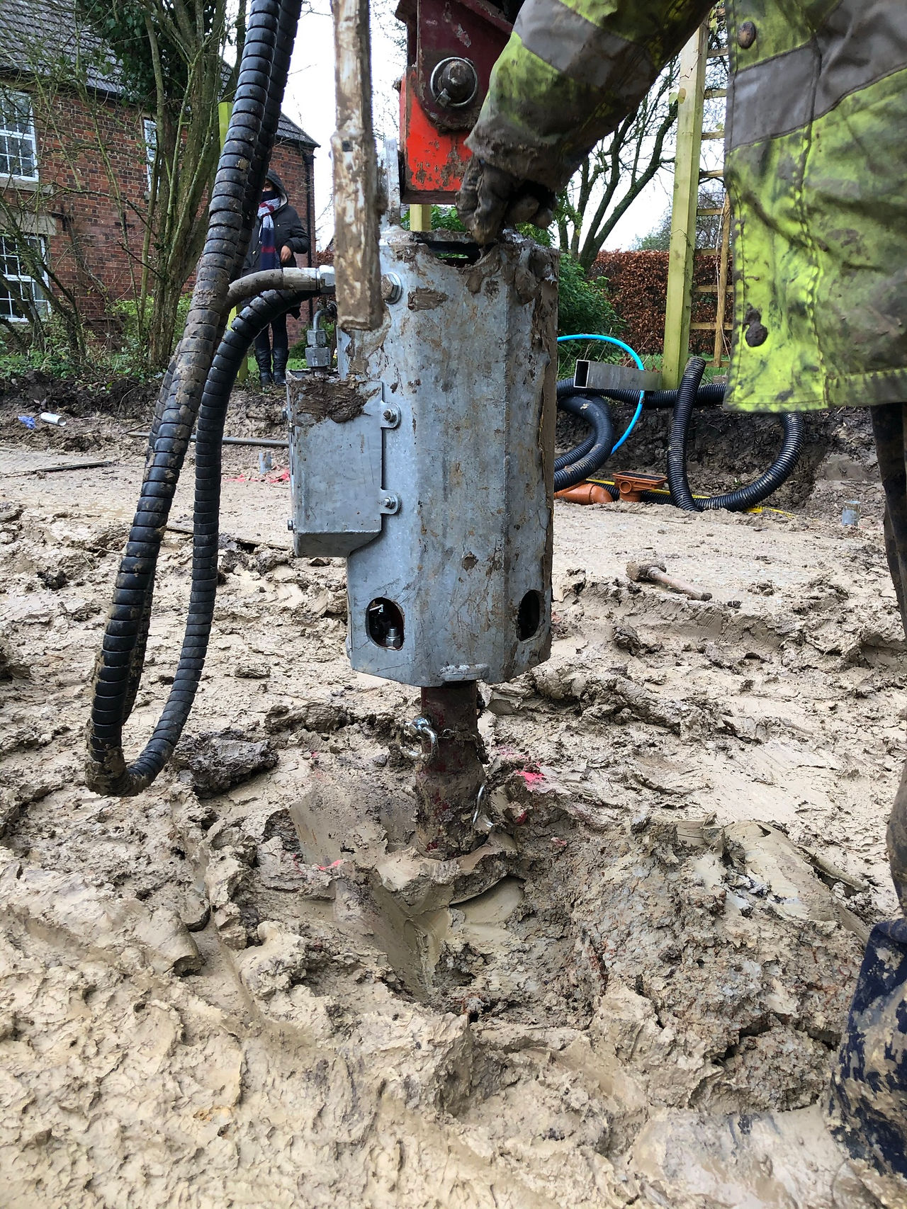 screw pile installation