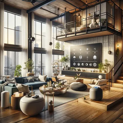 DALL·E 2024-02-27 20.25.47 - Envision a modestly luxurious penthouse with a more affordabl