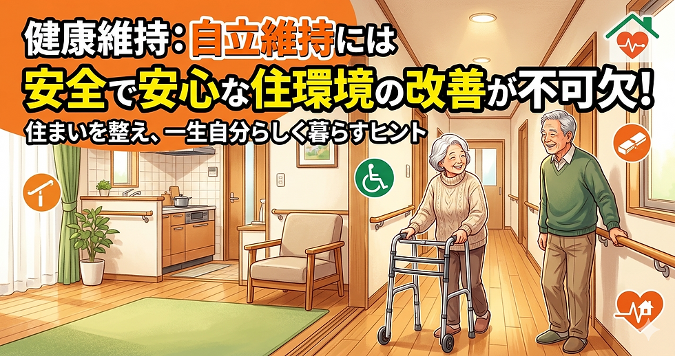 <自立>自立維持には、安全・安心な住環境に改善することが大切です?