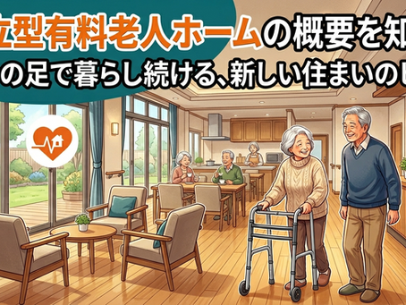 <自立>自立型有料老人ホームの概要を知る?