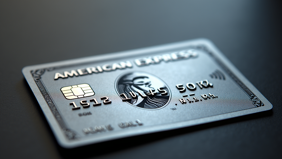 Close-up view of the American Express Platinum Card