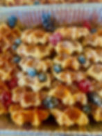 Vanilla Frosted Belgian Waffle