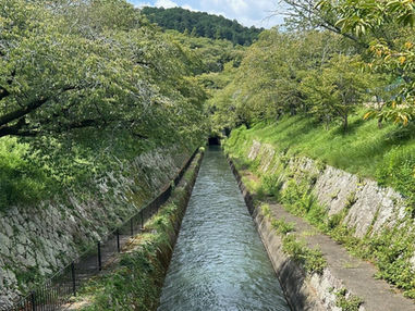 Biwako Sosui, built in 1890, is a canal from Lake Biwa to downtown Kyoto for the revitalization of Kyoto.