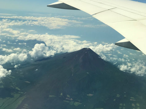 Mt. Fuji in midsummer.