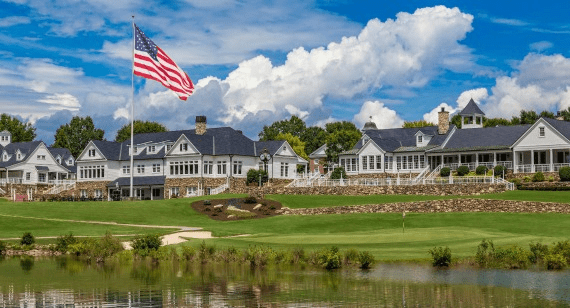 Titan Premier Limos delivering premium black car and event transportation to Trump National Golf Club Charlotte in Mooresville — serving members and guests with professional chauffeurs and luxury SUVs.
