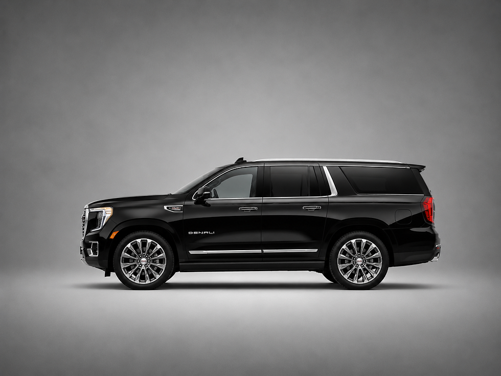 Titan Premier Limos' luxury 2025 GMC Yukon Denali XL for airport transfers, corporate and