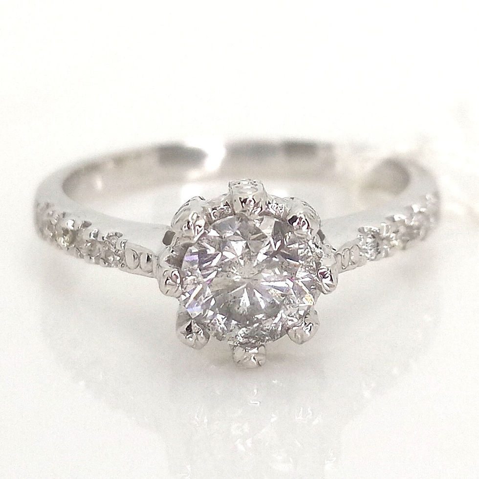 Thumbnail: 0.66 Total Carat Diamond Basket Setting