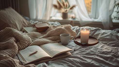 u8935866269_cozy_bed_scene_with_candle_open_journal_cup_of_co_819f4672-fa46-4acc-b2ae-32cb