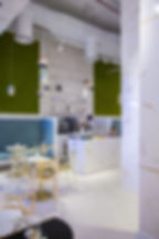 luxury minimalist interior design by STUDIOVN for Beyou Cafe HH Maytha Hasher