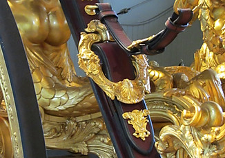 Gold  state coach ceespring straps