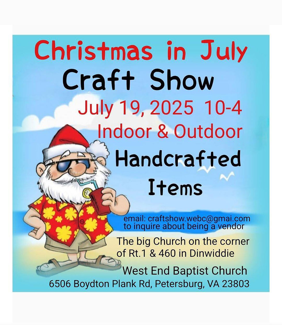 Christmas in July Craft Show