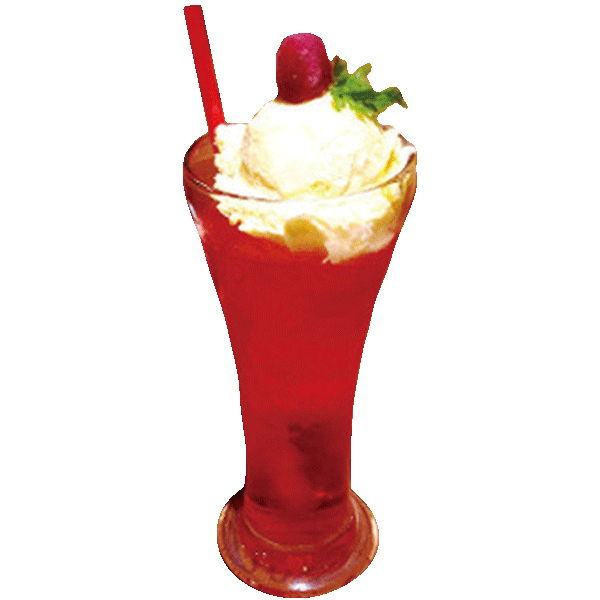 イチゴちゃんのクリームソーダ 650円
