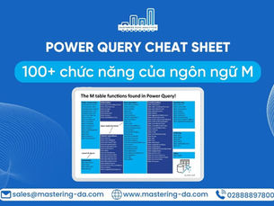 Power Query Cheat Sheet – 100+ Chức Năng Của Ngôn Ngữ M