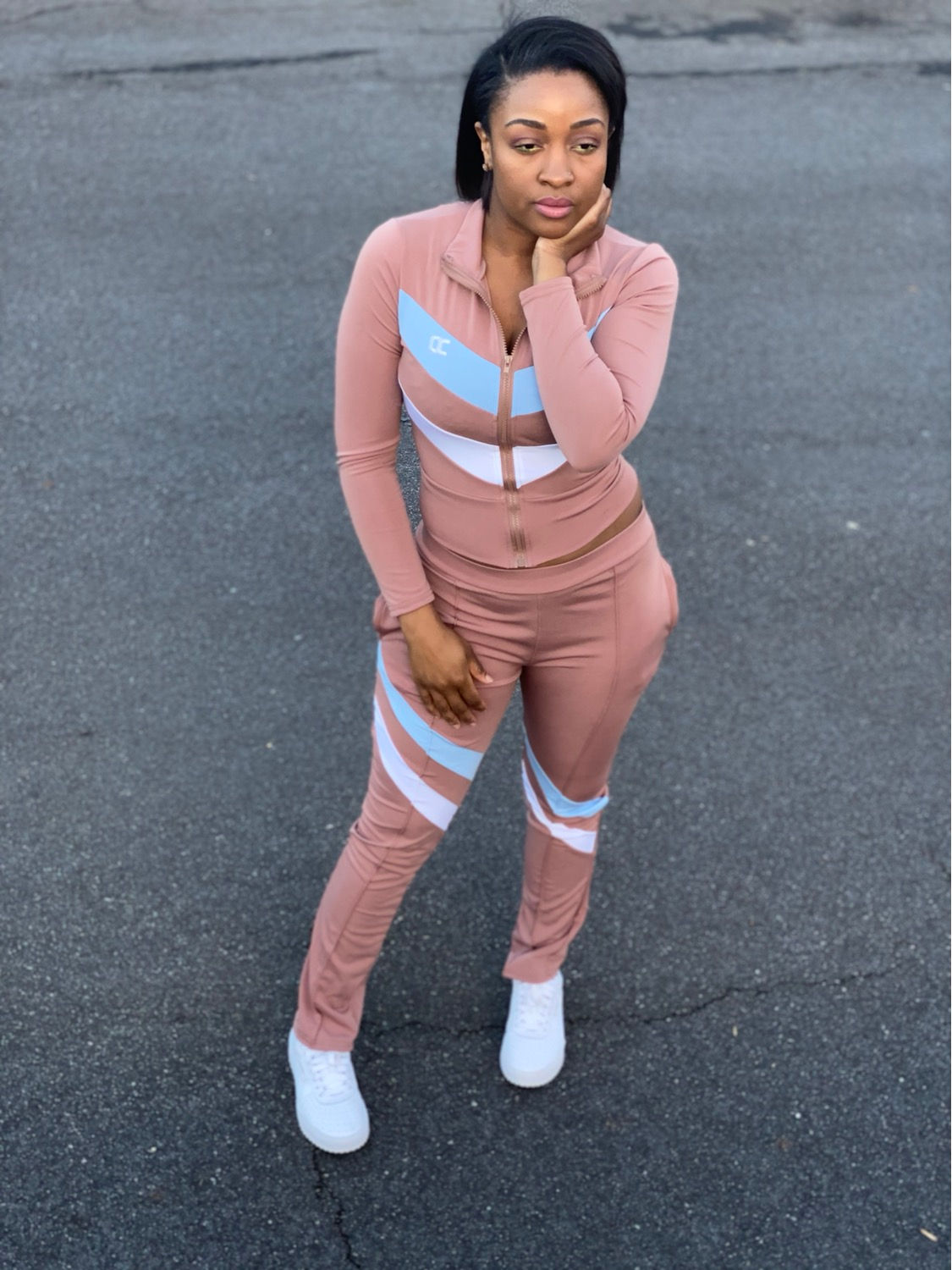 Contrast Mauve Tracksuit