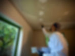 A1 Pro Painting LLC painter Zamir working on a high-quality interior drywall repair project in Seattle.