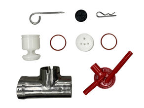 taylor company simplified pump parts laid out on white background