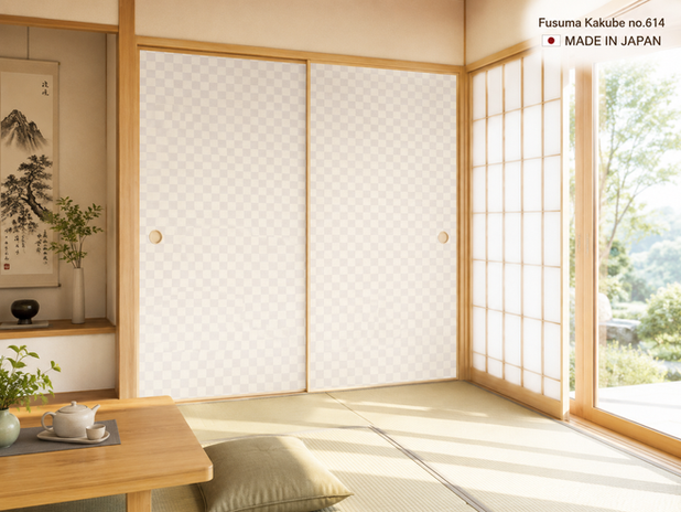 Fusuma Kakube No.21 Japanese Door Paper กระดาษติดประตูญี่ปุ่น