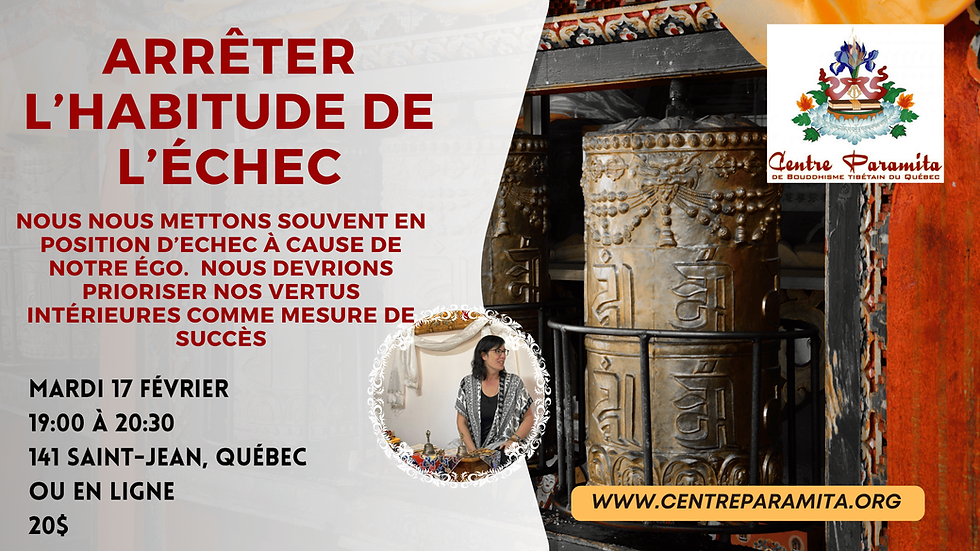 Conférence : Arrêter l'habitude de l'échec