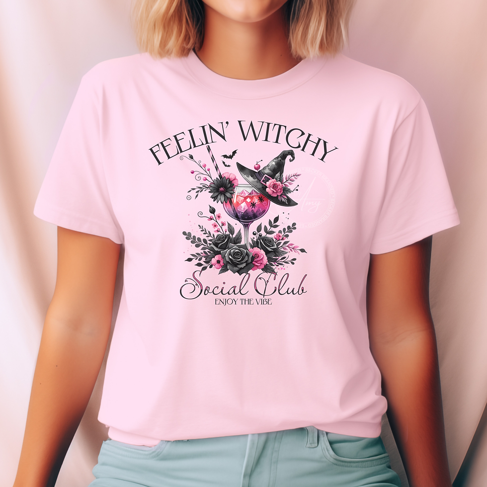 Thumbnail: Feelin’ Witchy Social Club | Witchcore Clothing | Cozy Fall Sweatshirt Or Tshirt