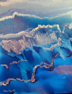 Blue pour