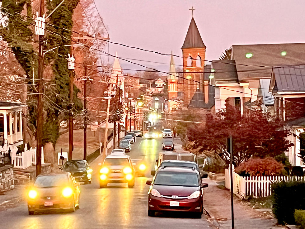 View along Frederick St from Front Porch