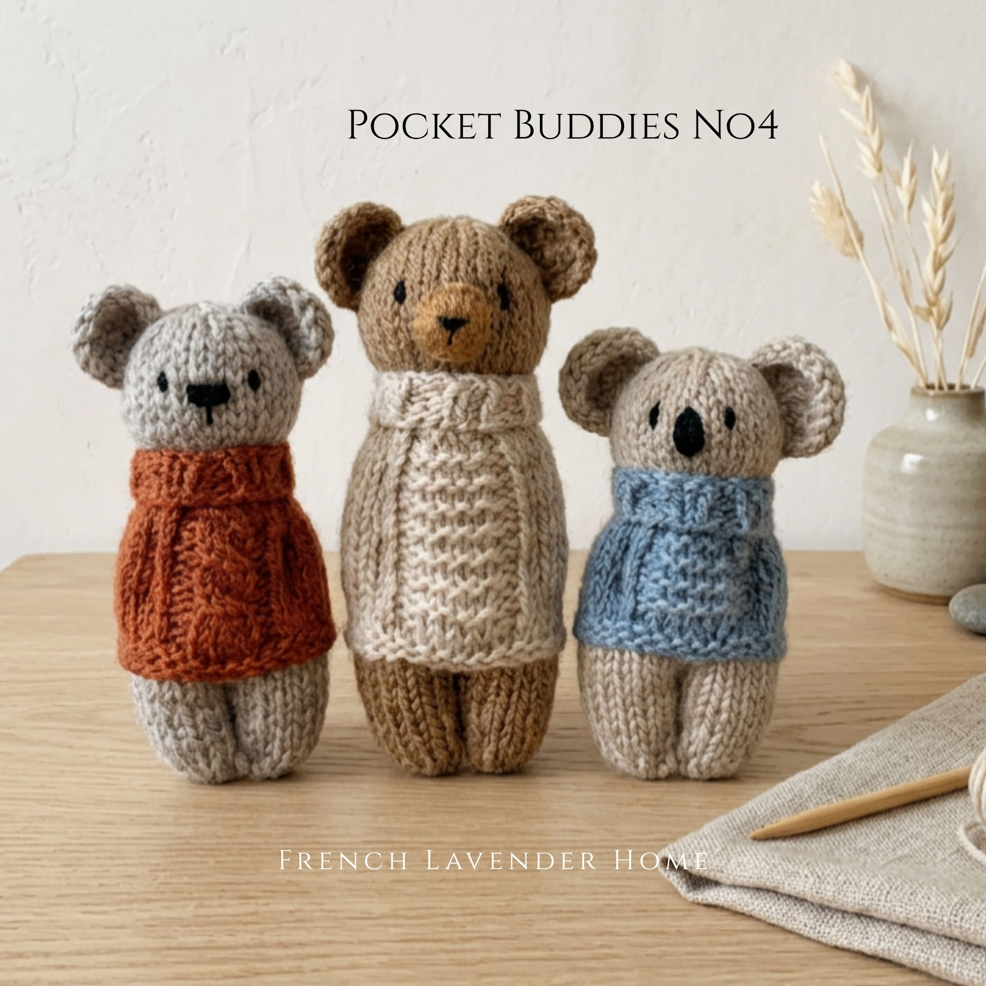 Pocket Buddies No4 - Knitting Pattern