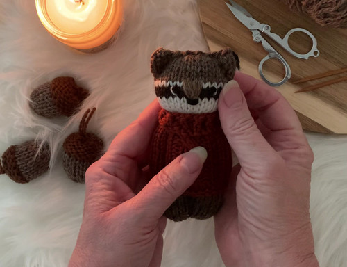 Pocket Buddies No7 - Raccoon (Knitting Pattern) | French Lavender Home