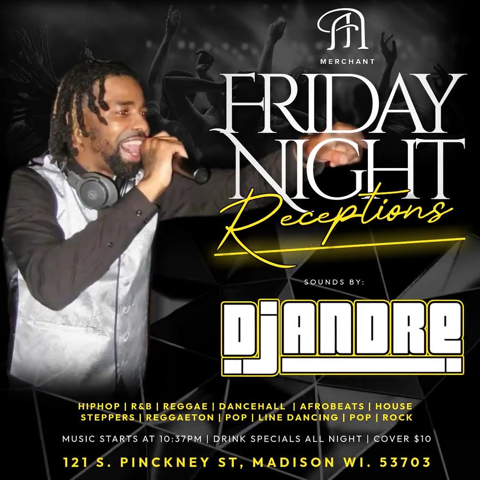 FRIDAY NIGHT RECEPTIONS - 5/23