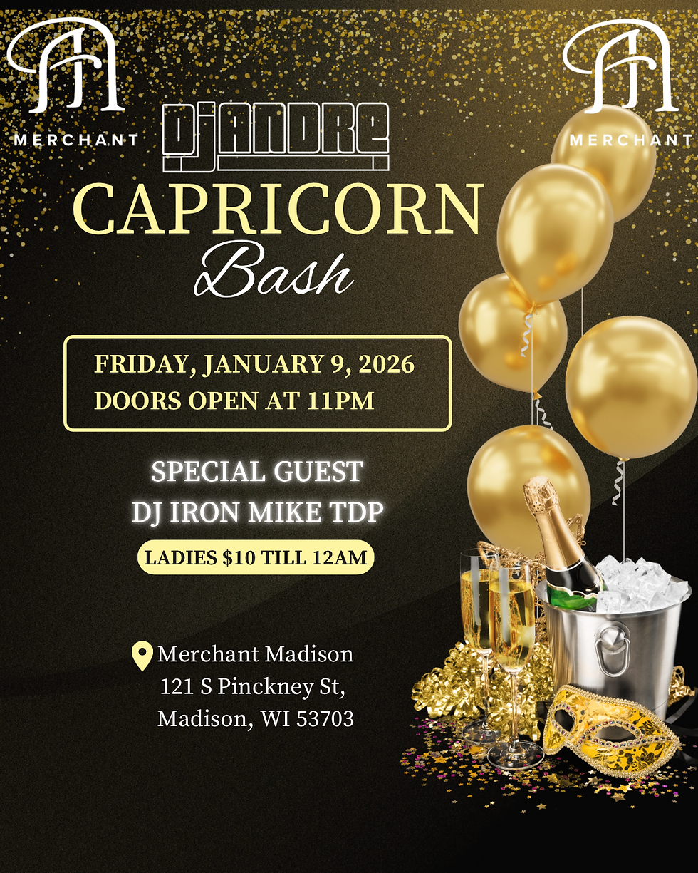 CAPRICORN BASH / BLACK & GOLD / ELEGANT BDAY BASH