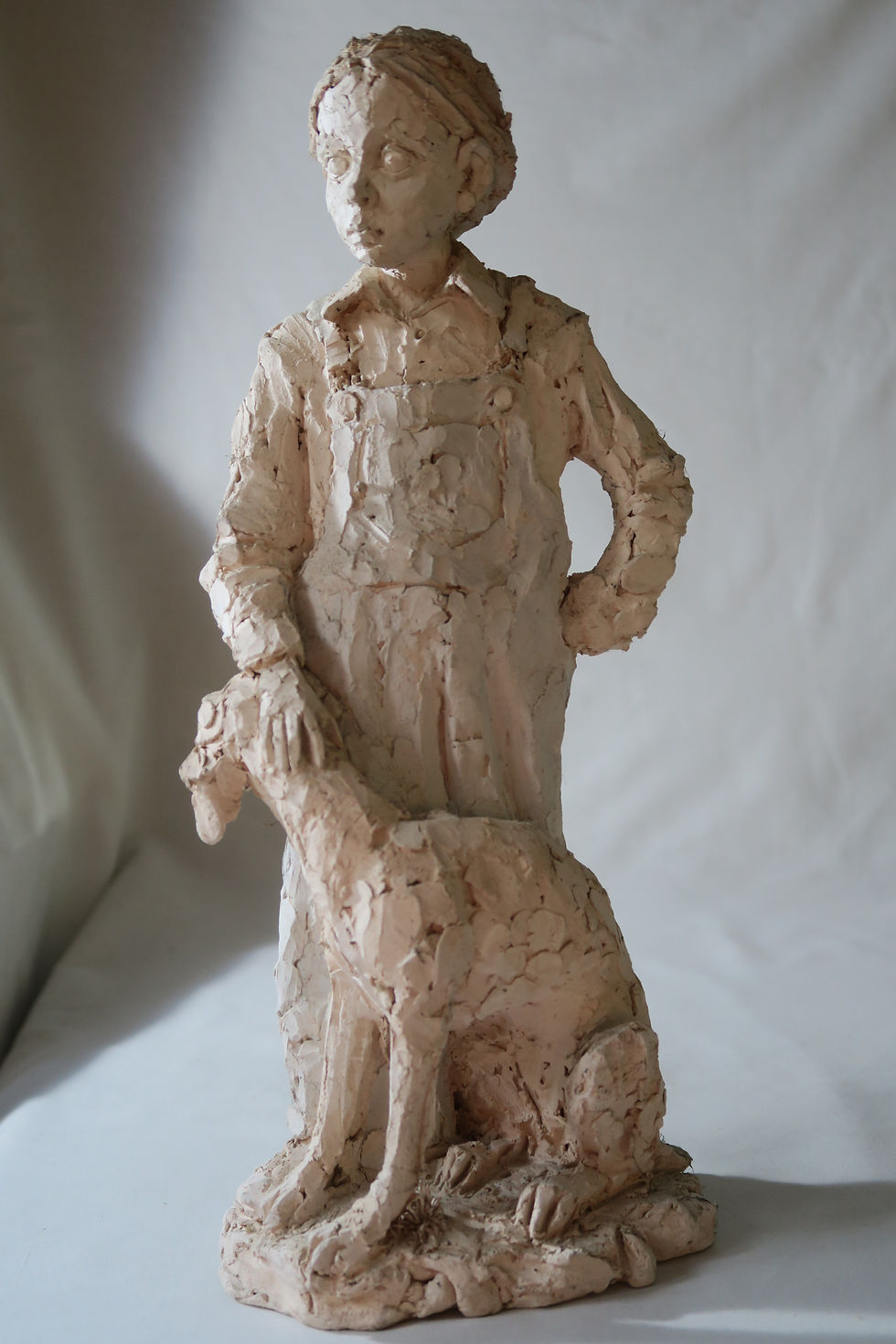 Thumbnail: Boy Standing with Dog