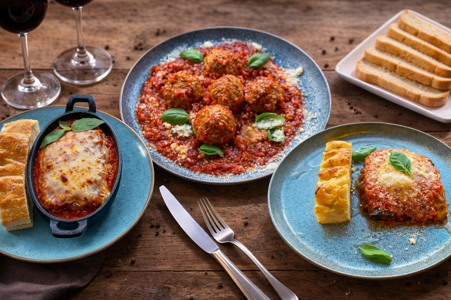 Arranged Food and Objects