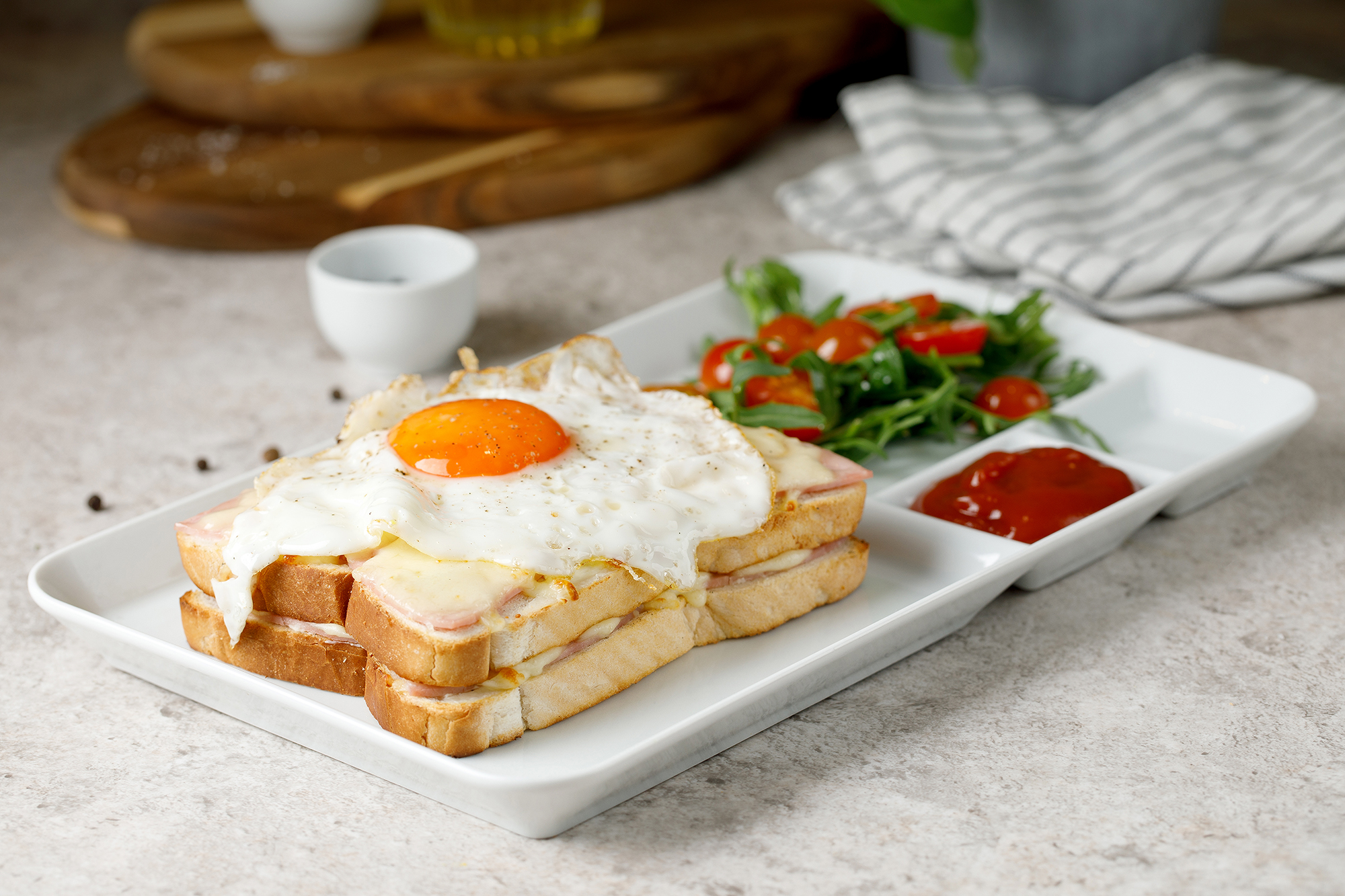 Arranged Food and Objects