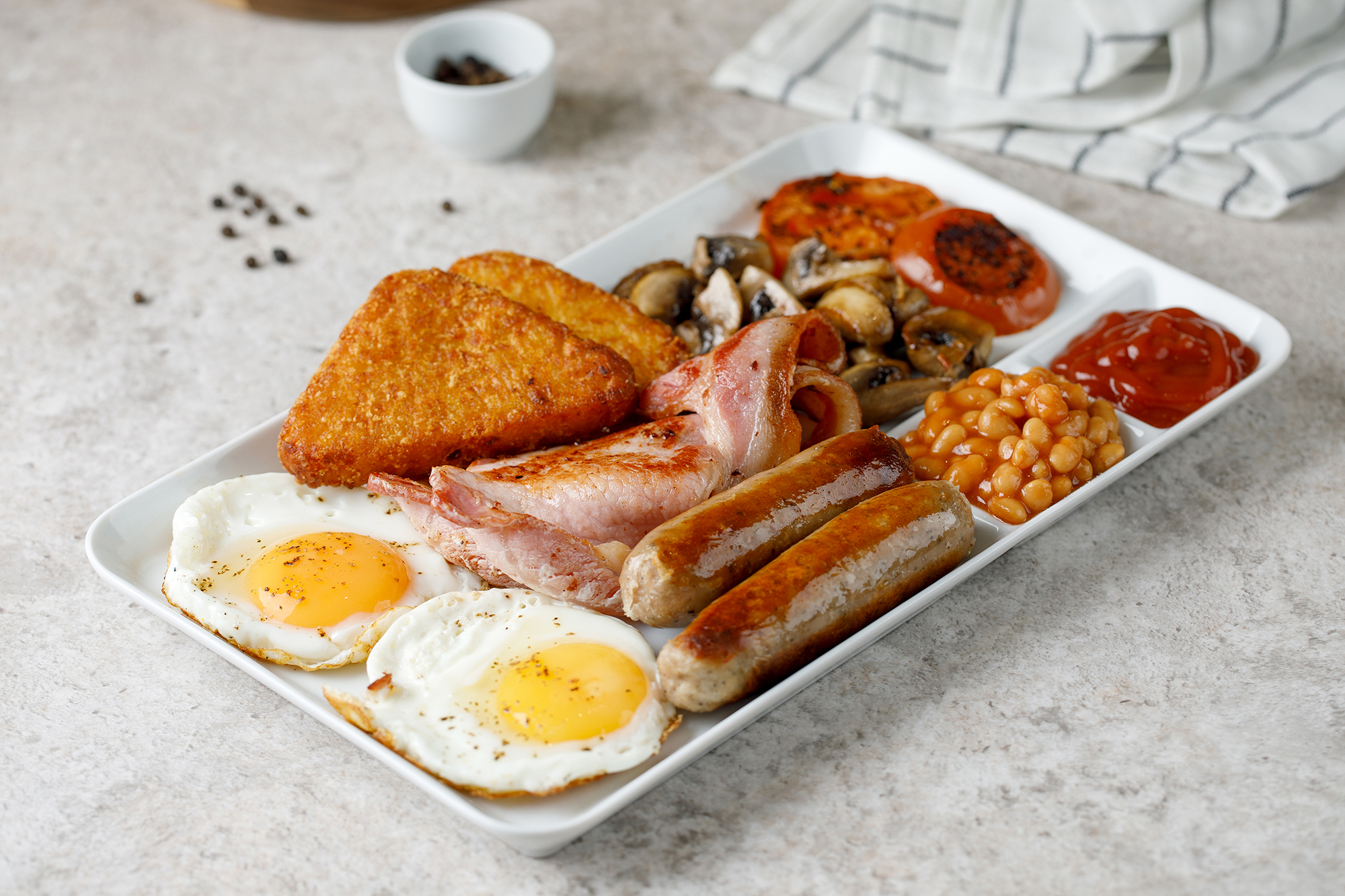 Arranged Food and Objects