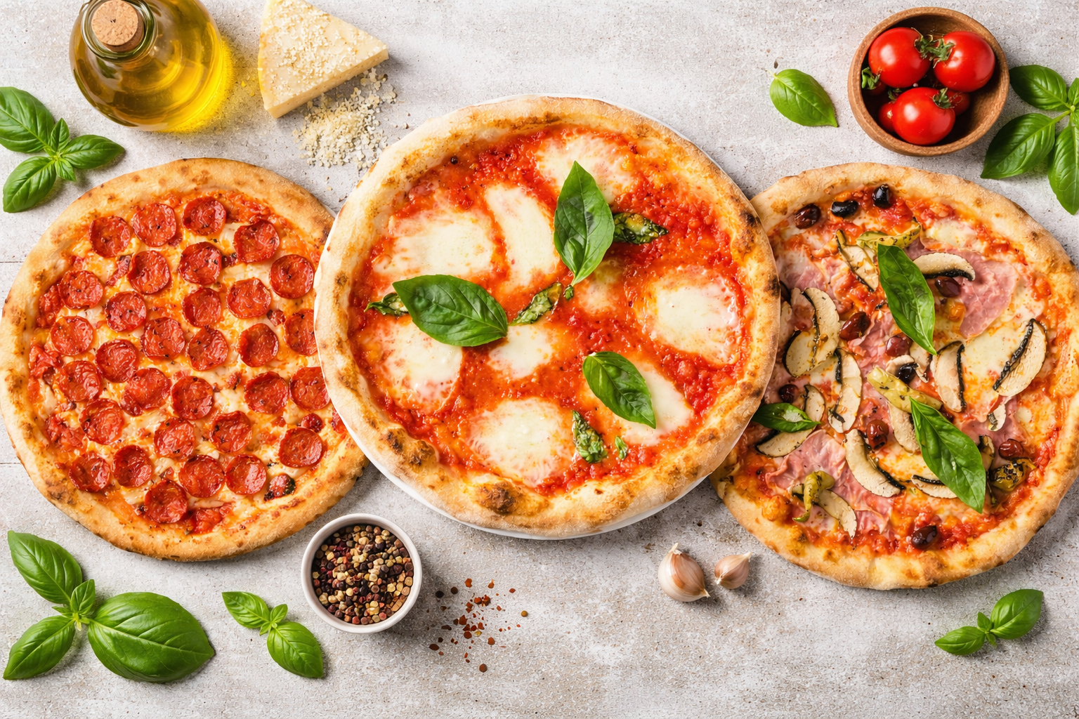 Arranged Food and Objects