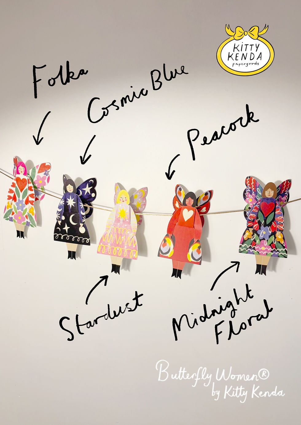 Thumbnail: Butterfly Woman ®️ Greeting Card -Stardust