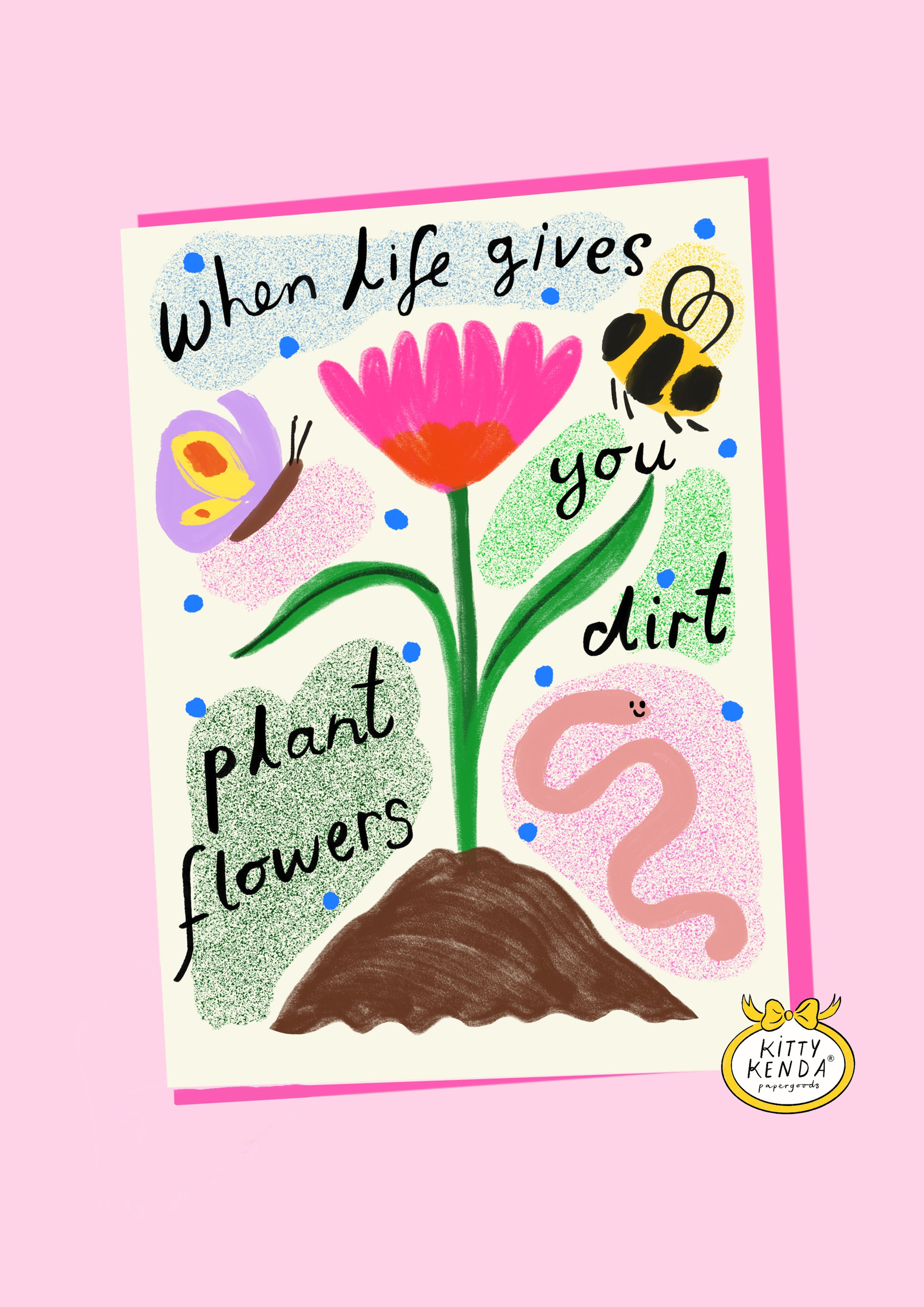 Plant Flowers Greeting Card