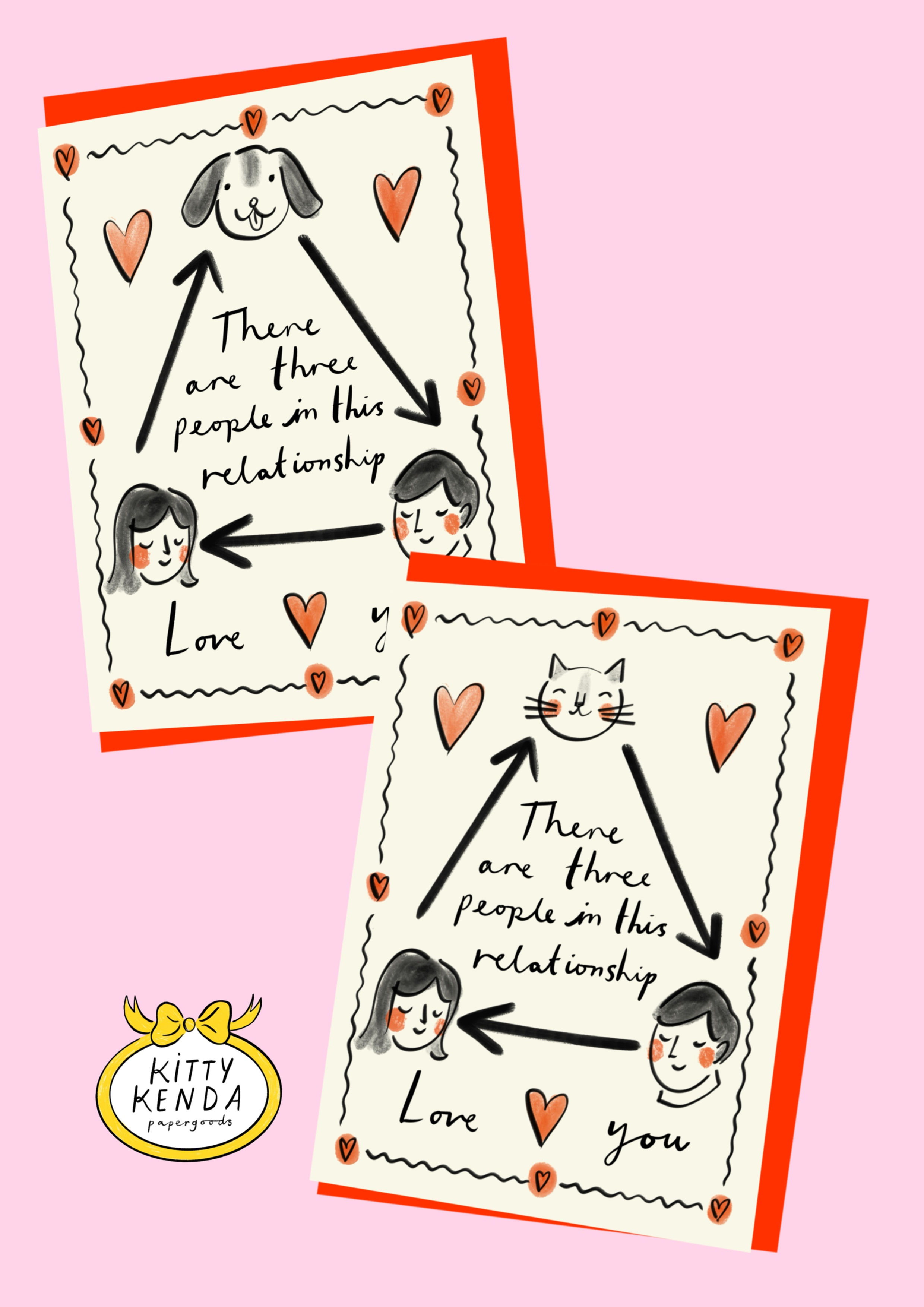 Pet Triangle Card - Cat or Dog