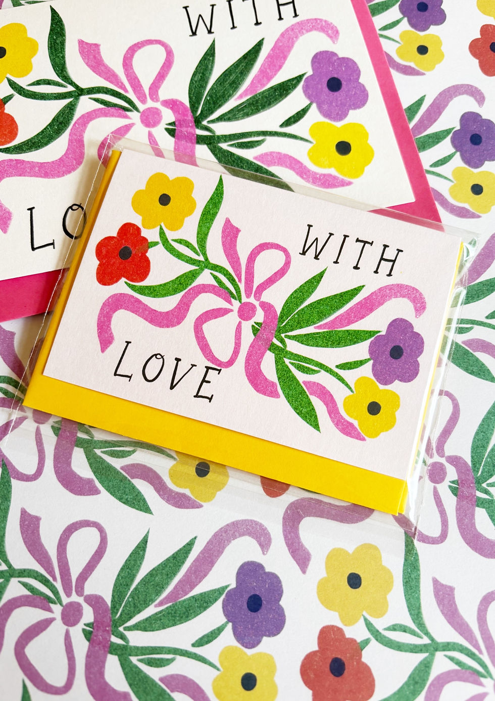 Thumbnail: With Love Posy Mini Card  - Trade