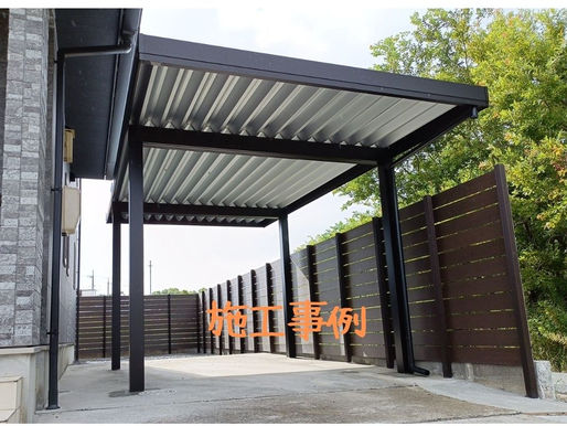 【施工事例】鳥取県境港市|ポリカ屋根から折板カーポートへ安全・安心の取替え