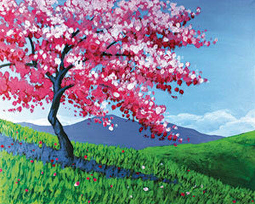 Instructed painting class - Spring Tree