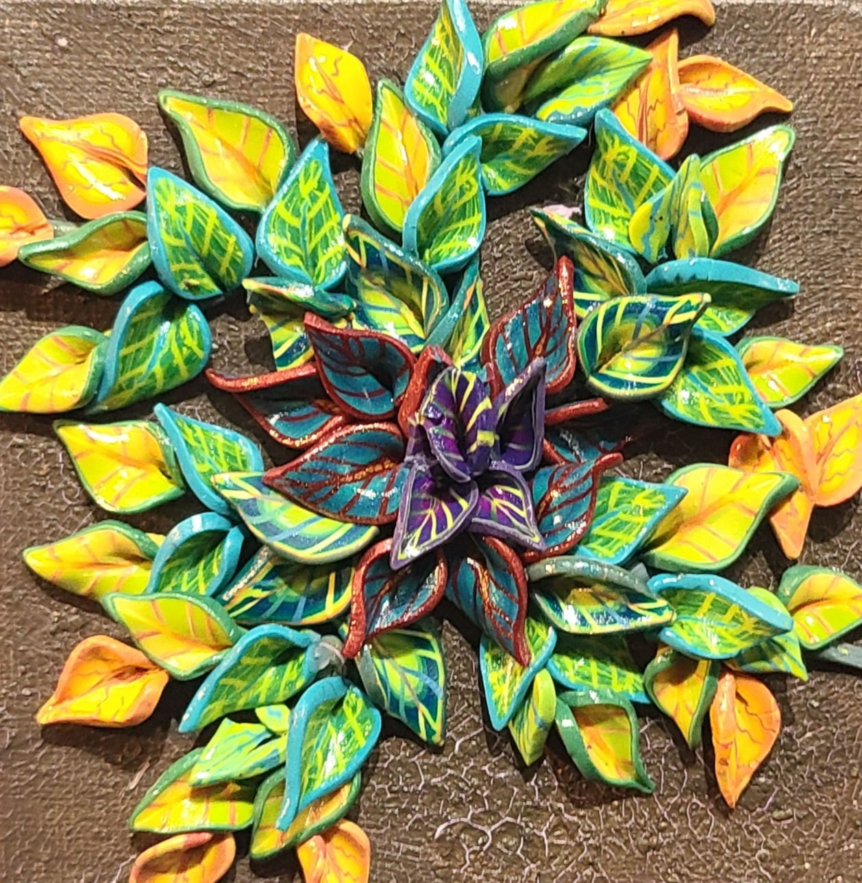 From the Top, polymer clay art by Laura Fesser