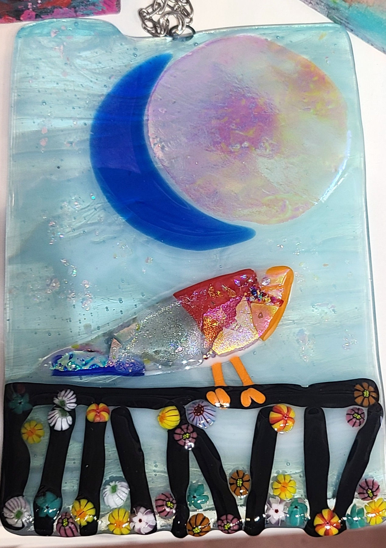 Bird Window Hanging by Laura Dawson