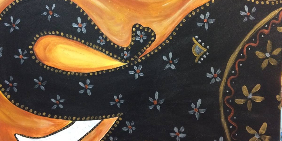 Paint and Sip night with Uptown Art in person or online