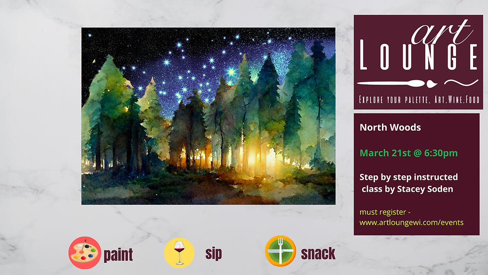 Instructed Paint Class - North Woods