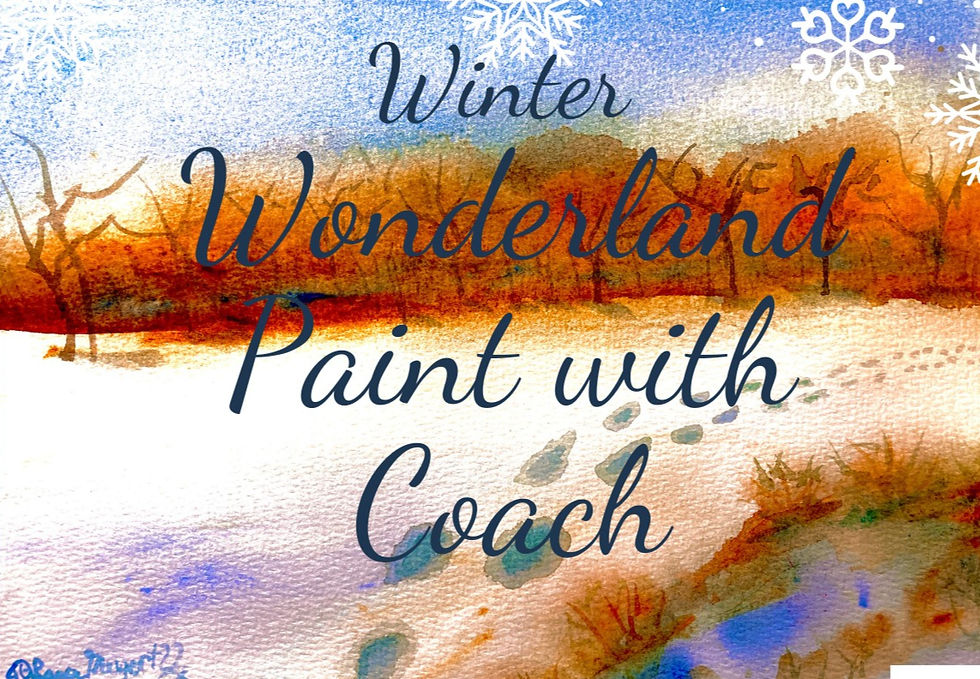 Watercolor Winter Landscape class