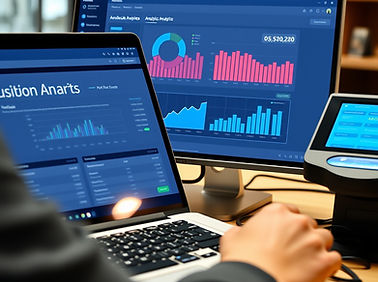 business analytics dashboard on and erp