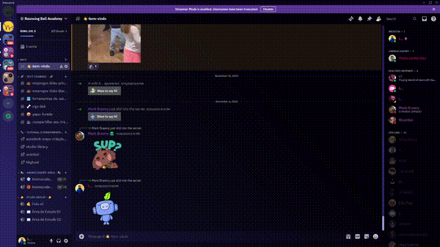 Animacademy Introdução a Animação 3D - Discord