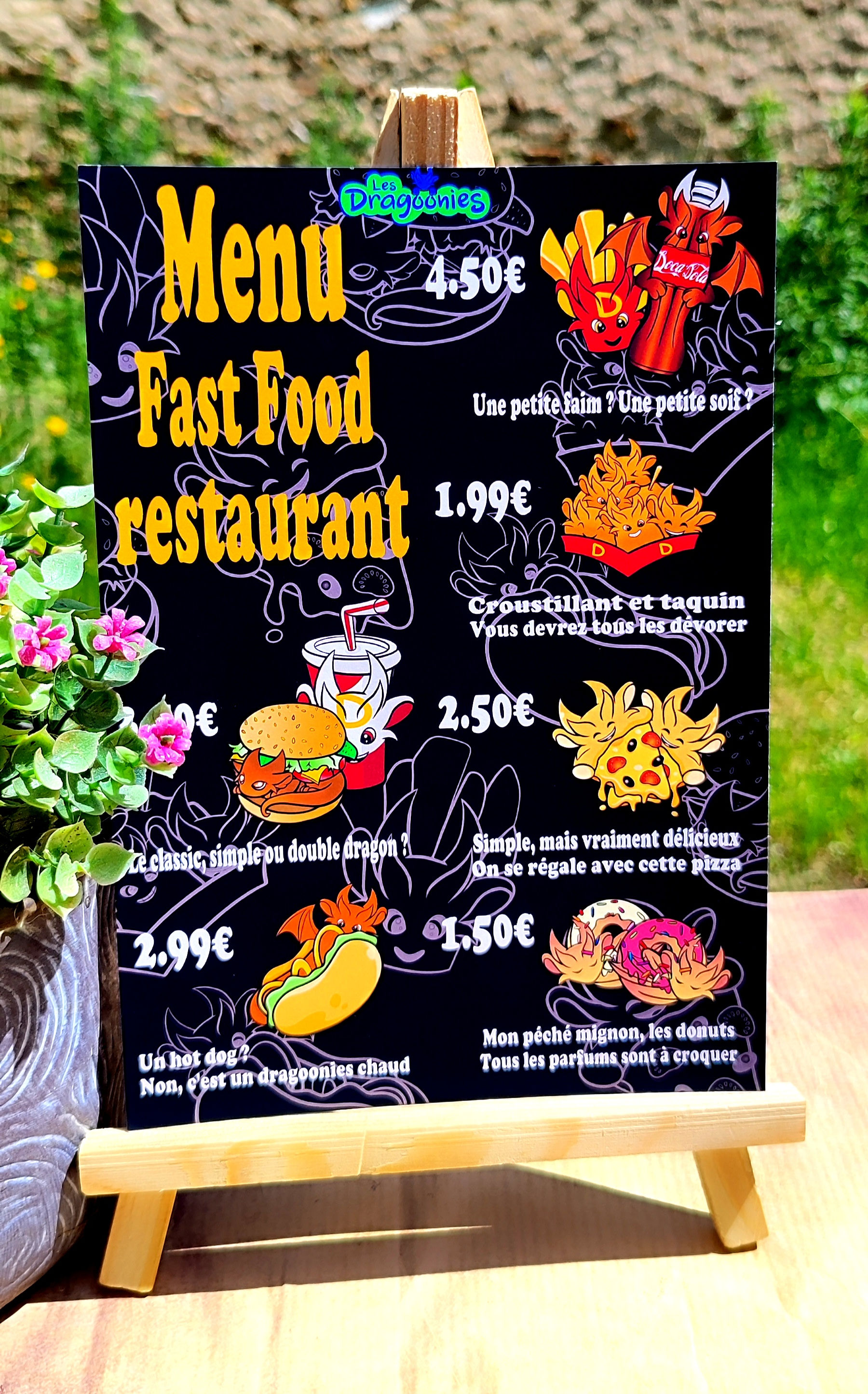 Poster dragon burger